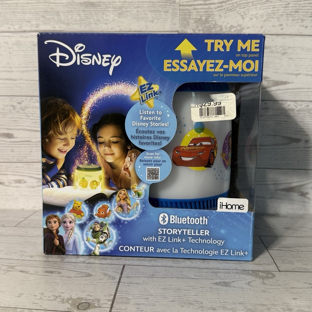Disney Bluetooth Storyteller Night Light Bedtime Stories Sleep Sounds iHome eKid